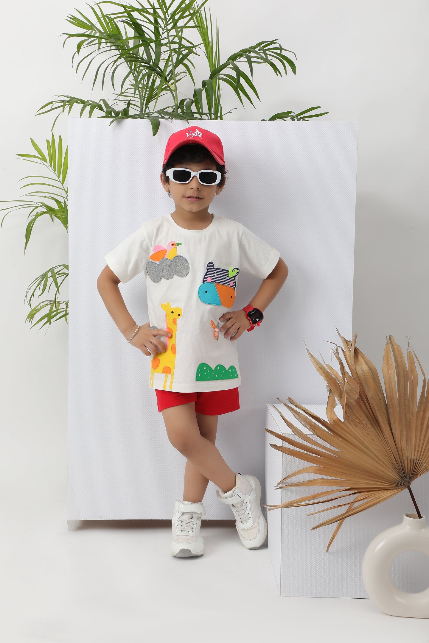 White Abstract design T-Shirt