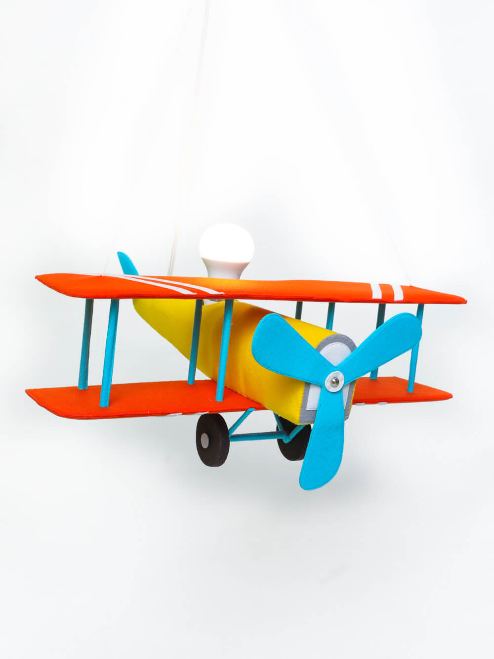 Yellow Vintage aeroplane hanging lamps