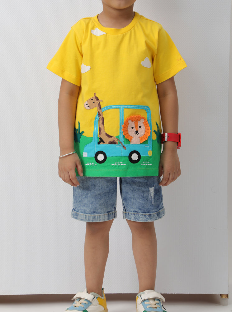 
                  
                    Yellow car ride T-shirt
                  
                