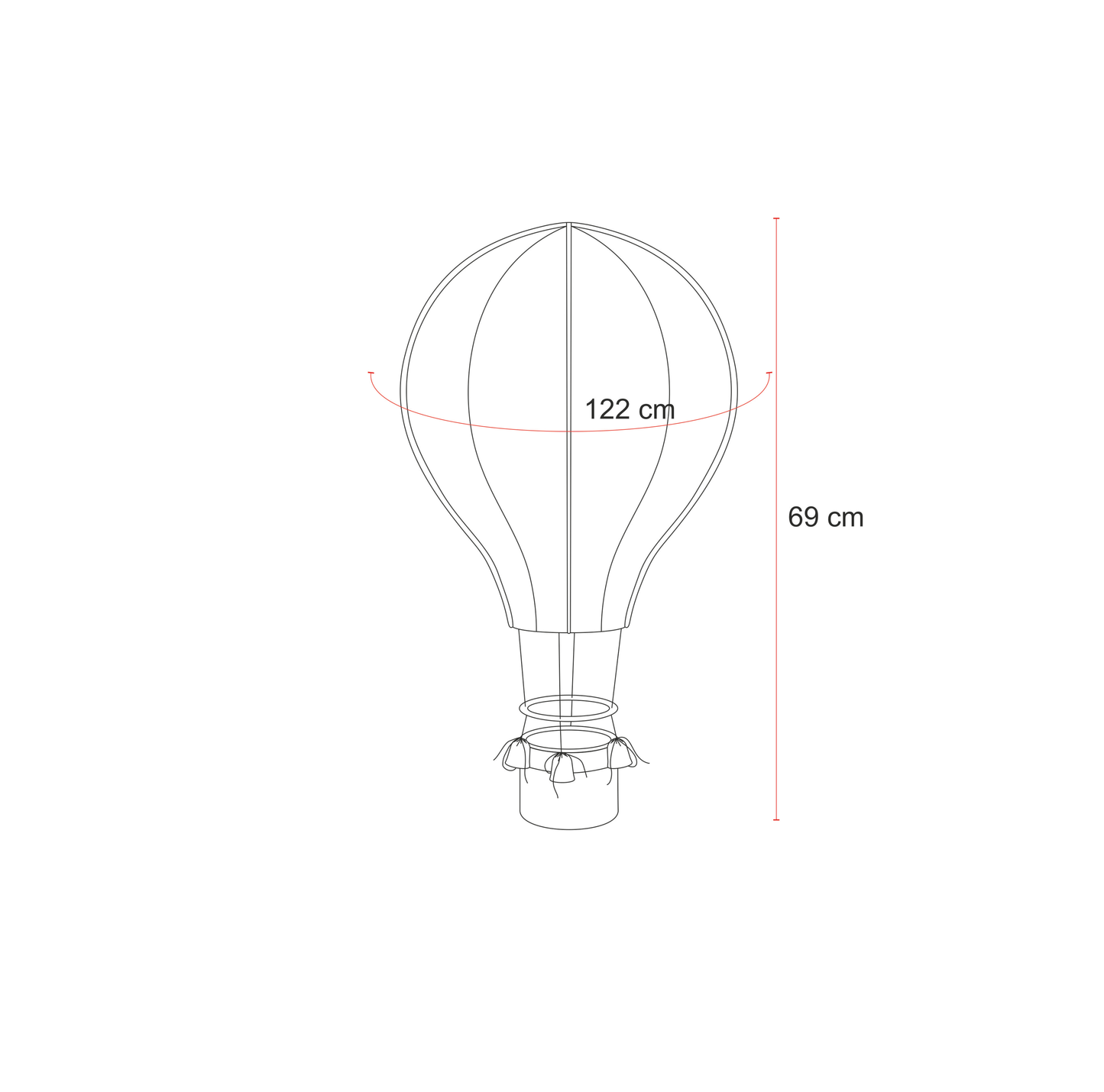 
                  
                    Big Brown Hot Air Balloon Kids Lamps
                  
                
