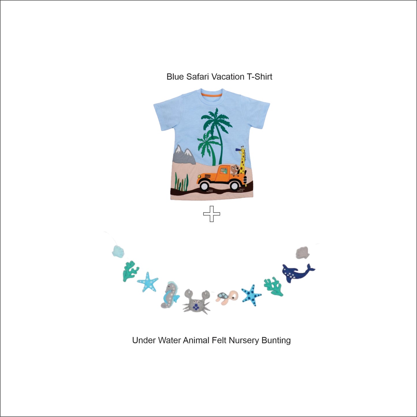 
                  
                    Safari T-shirt Bunting Combo
                  
                